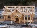 Slokana Log Homes Dec/2009 :-  Arial picture of Ljubljana Project before shipping to Slovenia
